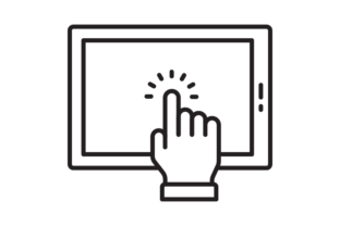 Accessibility Icon - Tablet Black Outline