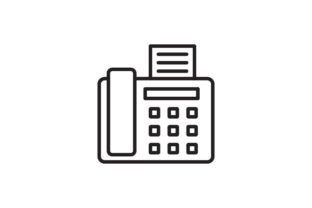 Fax: A Bold Icon for Embroidery Projects