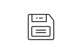 Floppy Disk Embroidery Design