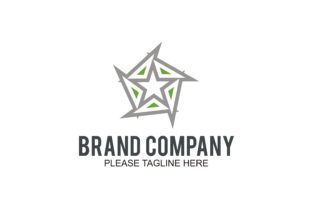 Green and Grey Star Logo