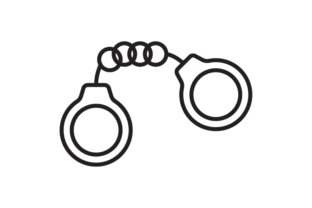Handcuffs Embroidery Design