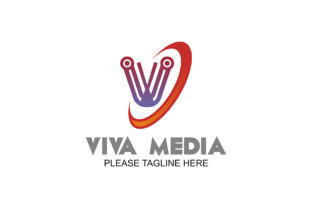 Viva Media Logo: A Versatile Embroidery Design for Craft Projects